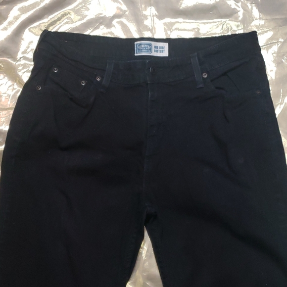 Levi's Signature Mid Rise Black Jeans Sz. 14 - Picture 3 of 7
